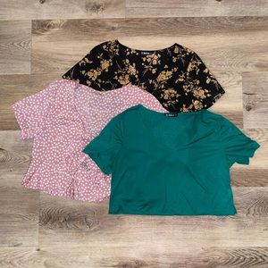 SHEIN crop top bundle